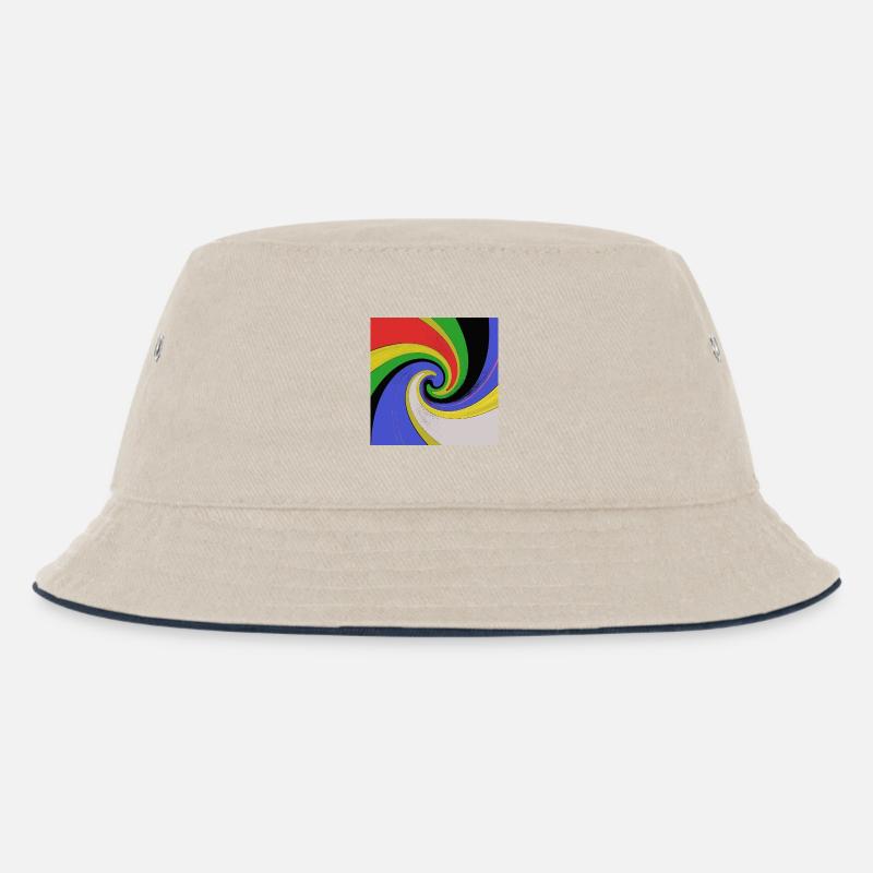 Vortex Pop Art100 - Kinder Bucket Hat - Natur/Navy