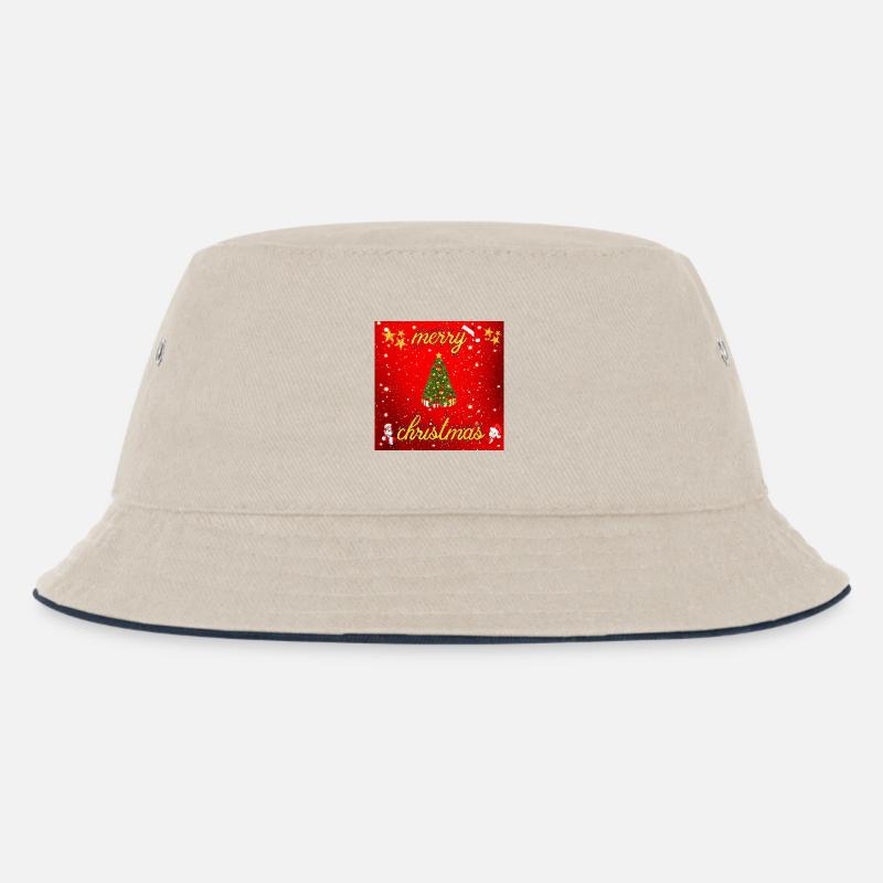 Frohe Weihnachten Version 2 - Kinder Bucket Hat - Natur/Navy