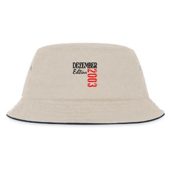 23. Geburtstag - Dreiundzwanzig Edition 2003 - Kinder Bucket Hat - Natur/Navy - Vorne