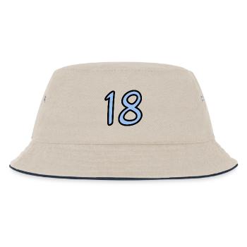 ANNIVERSARY. HAPPY BIRTHDAY. HAPPY BIRTHDAY. - Kids’ Bucket Hat - ecru/navy - Front