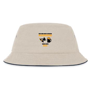 Wassersport Wakesurfen Statement Wakeboard Surfen - Kinder Bucket Hat - Natur/Navy - Vorne