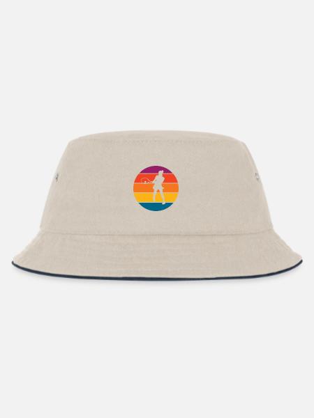 Tennis - Kinder Bucket Hat - Natur/Navy