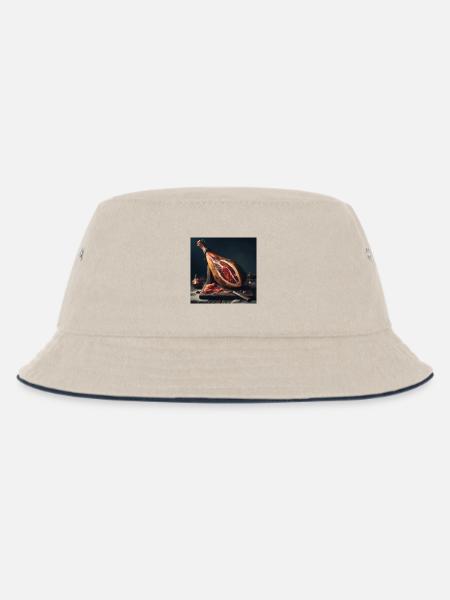 Serrano-Schinkenkeule - Kinder Bucket Hat - Natur/Navy