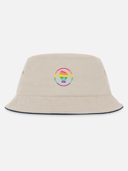 LGBTQ-Pride-Monat - Pride! - Kinder Bucket Hat - Natur/Navy