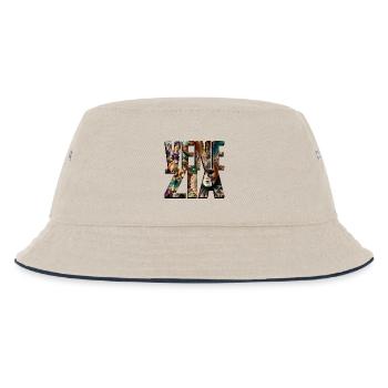 VENEDIG - Kinder Bucket Hat - Natur/Navy - Vorne