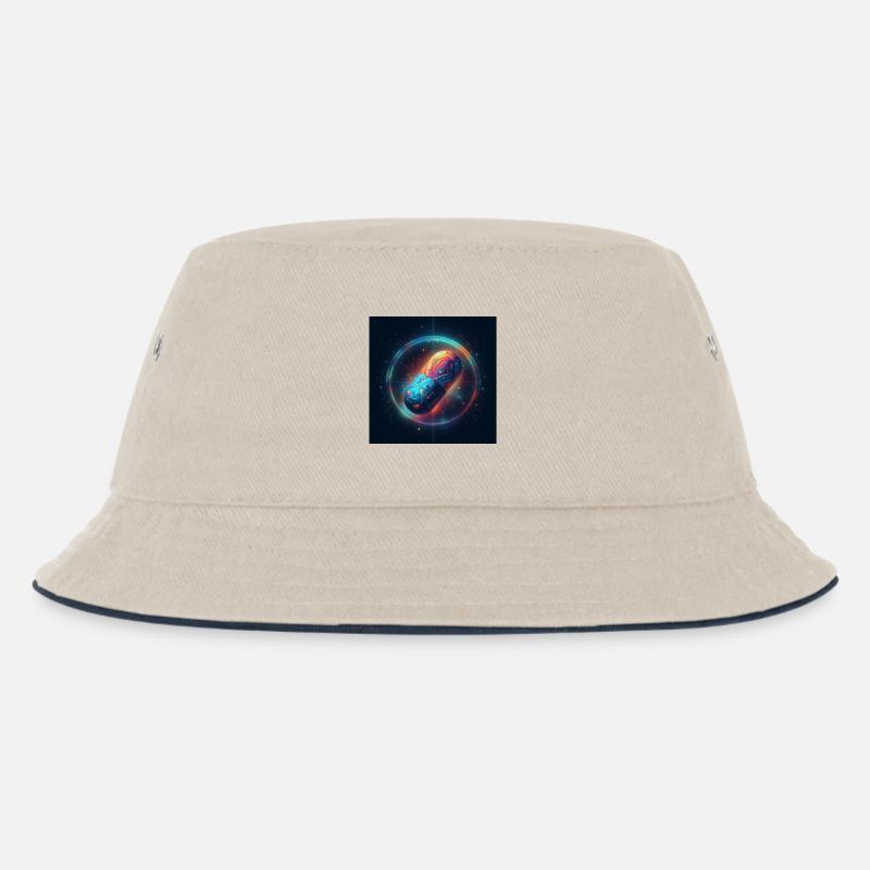 Pille 1 - Kinder Bucket Hat - Natur/Navy