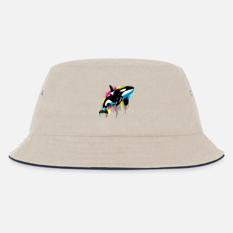 Orque - Bob Enfant - blanc cassé/bleu marine