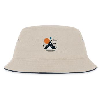 Gebirge - Kinder Bucket Hat - Natur/Navy - Vorne