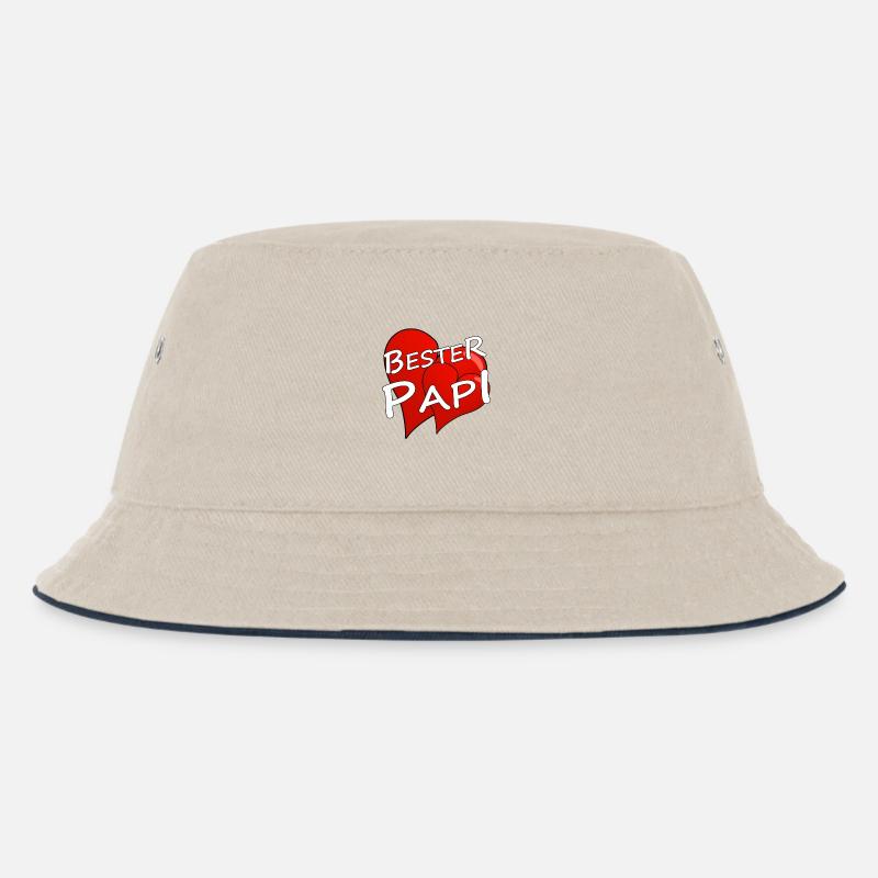 BESTER PAPI - Kinder Bucket Hat - Natur/Navy
