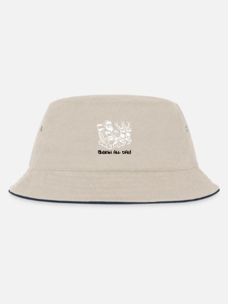 Cooler Santa – Sleigh All Day - Kinder Bucket Hat - Natur/Navy