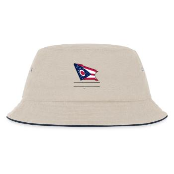 Bannière de texte Flag Ohio - Bob Enfant - blanc cassé/bleu marine - Devant