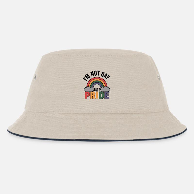 Prideful Statement - Kids’ Bucket Hat - ecru/navy