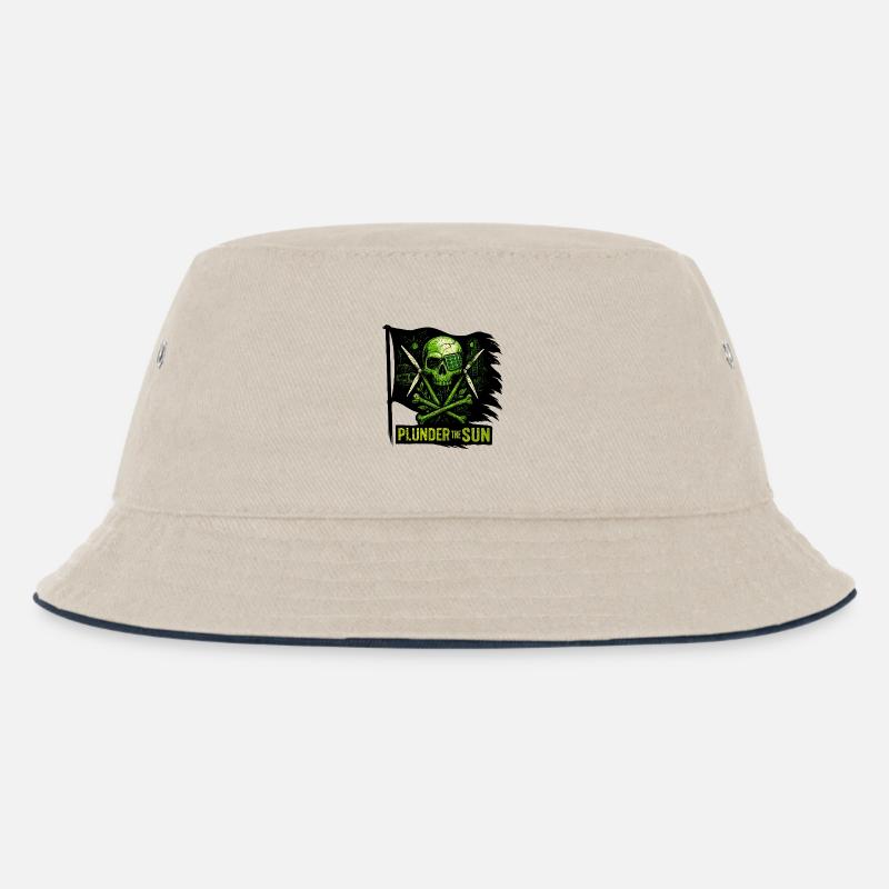 Plunder the Sun - Kinder Bucket Hat - Natur/Navy