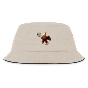 Adler Tennis - Kinder Bucket Hat - Natur/Navy - Vorne