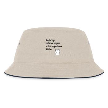 Tag im Eimer  - Kinder Bucket Hat - Natur/Navy - Vorne