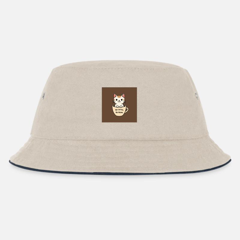 Café de chat dicton design - Bob Enfant - blanc cassé/bleu marine
