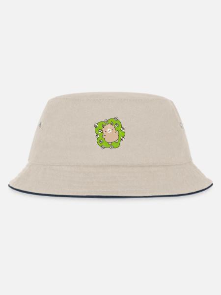 Ourson Joyeux au Jardin Fleuri - Bob Enfant - blanc cassé/bleu marine