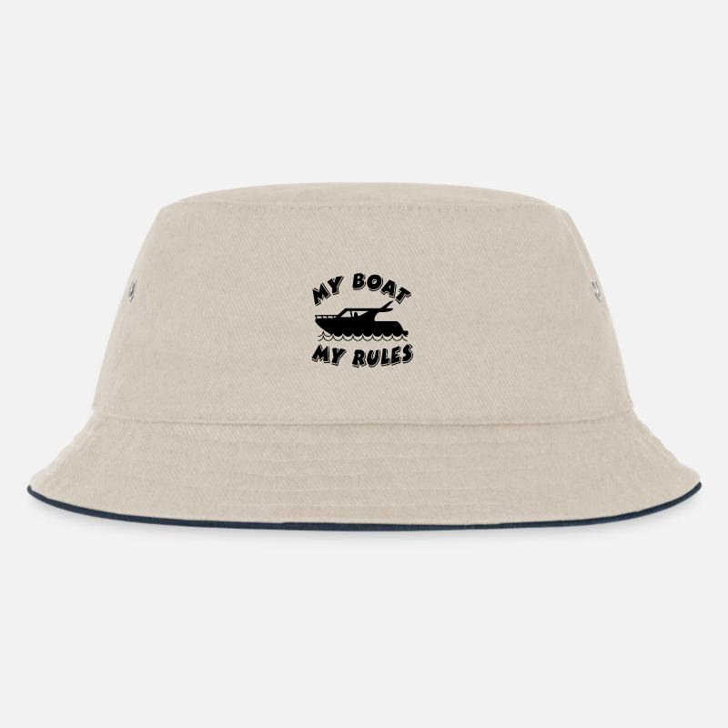 Boot - Kinder Bucket Hat - Natur/Navy