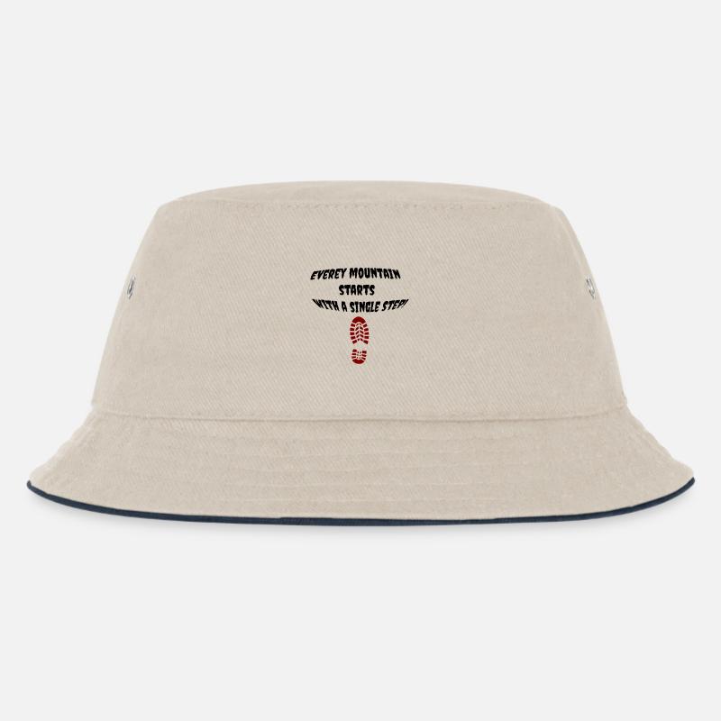 first_step - Kinder Bucket Hat - Natur/Navy