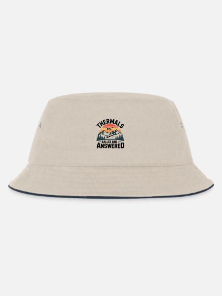 Glider Thermik ruft, ich antworte– Segelflug - Kinder Bucket Hat - Natur/Navy
