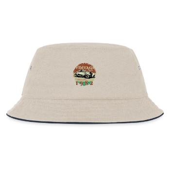 44. Geburtstag - Klassiker - Vintage since 02/1982 - Kinder Bucket Hat - Natur/Navy - Vorne