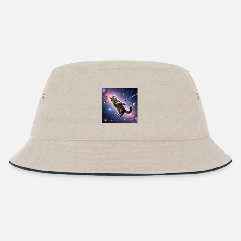 Chat dans l’espace - Bob Enfant - blanc cassé/bleu marine