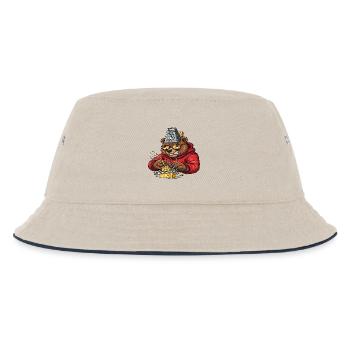 Raspbär-Käse-Zerkleinerer - Kinder Bucket Hat - Natur/Navy - Vorne