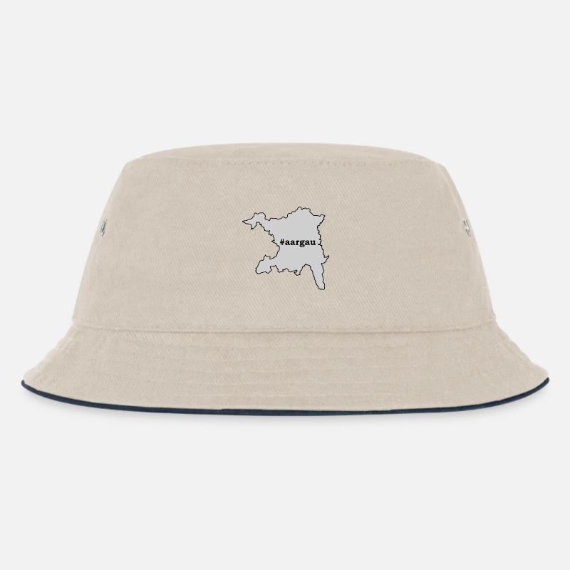 AG Aargau - Kinder Bucket Hat - Natur/Navy
