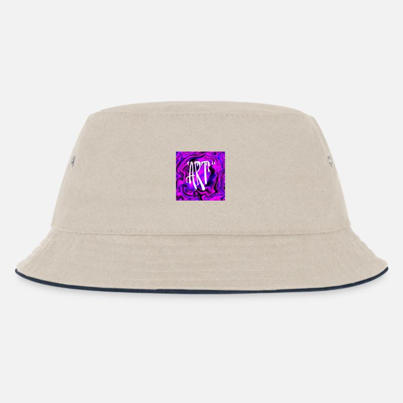 Illusionskunst - Kinder Bucket Hat - Natur/Navy