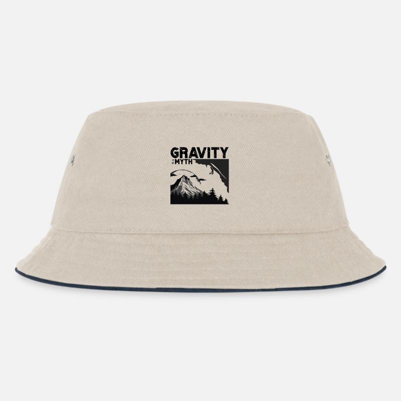 Gravity is a myth - Kinder Bucket Hat - Natur/Navy