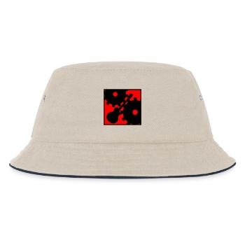 Rock against the Machine - Kinder Bucket Hat - Natur/Navy - Vorne
