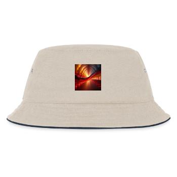 Flaggen Deutschland - Kinder Bucket Hat - Natur/Navy - Vorne