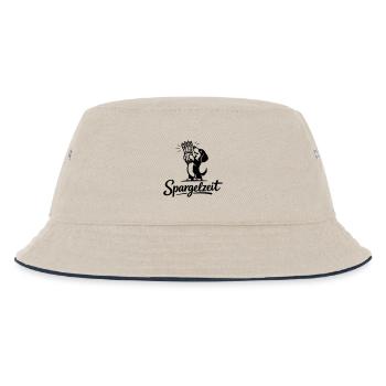 Spargel Essen Spargelzeit Saison Dackel - Kinder Bucket Hat - Natur/Navy - Vorne