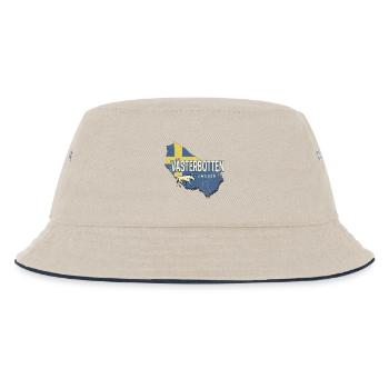 Västerbotten in Schweden Provinz mit Landkarte - Kinder Bucket Hat - Natur/Navy - Vorne
