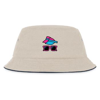 Ensemble de lunettes pare-soleil des années 80 - Bob Enfant - blanc cassé/bleu marine - Devant