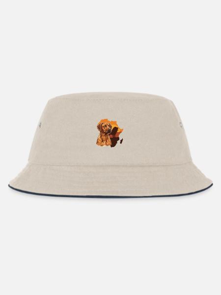 Rhodesian Ridgeback - Kinder Bucket Hat - Natur/Navy