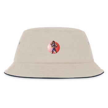 MMA Fighter Fitness Woman Design - Kids’ Bucket Hat - ecru/navy - Front