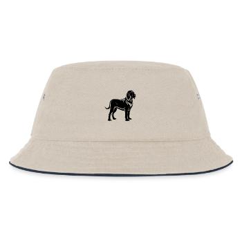 Bluthund - Kinder Bucket Hat - Natur/Navy - Vorne
