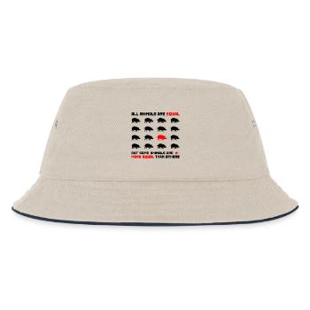 All animals are equal 2 - Kids’ Bucket Hat - ecru/navy - Front