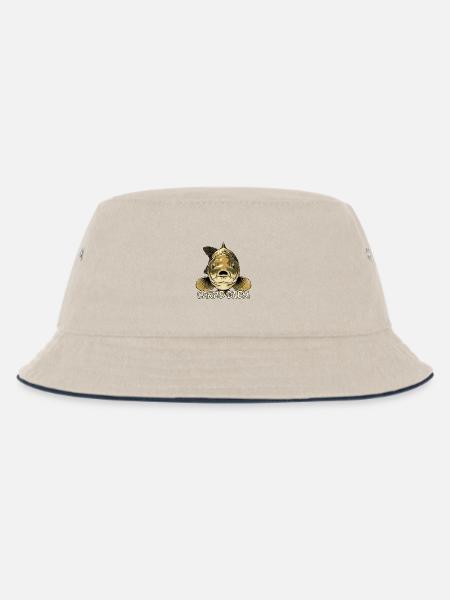 CARPE DIEM (Fisch, Angeln) - Kinder Bucket Hat - Natur/Navy