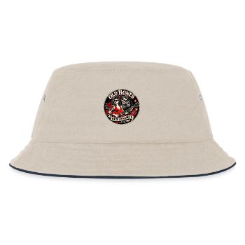 Old Bones with Dynamite – Rockabilly Humor - Kinder Bucket Hat - Natur/Navy - Vorne