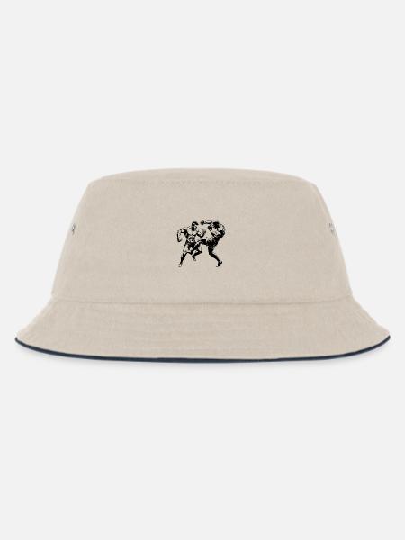 MMA-Kämpfer - Kinder Bucket Hat - Natur/Navy