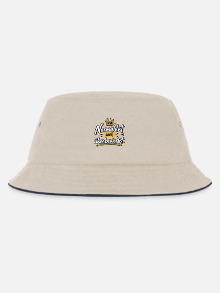 Normalität wird überbewertet - Kinder Bucket Hat - Natur/Navy