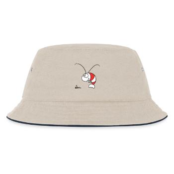 Garnele - Kinder Bucket Hat - Natur/Navy - Vorne