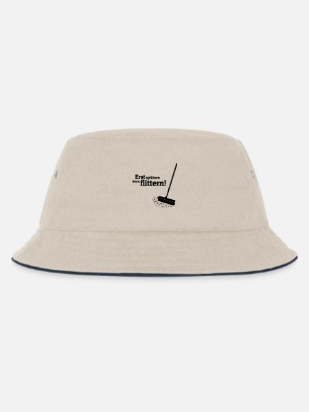 Polterabend - Kinder Bucket Hat - Natur/Navy