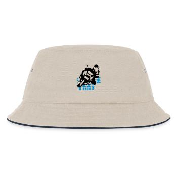 1200s_bayern_Fahne - Kinder Bucket Hat - Natur/Navy - Vorne