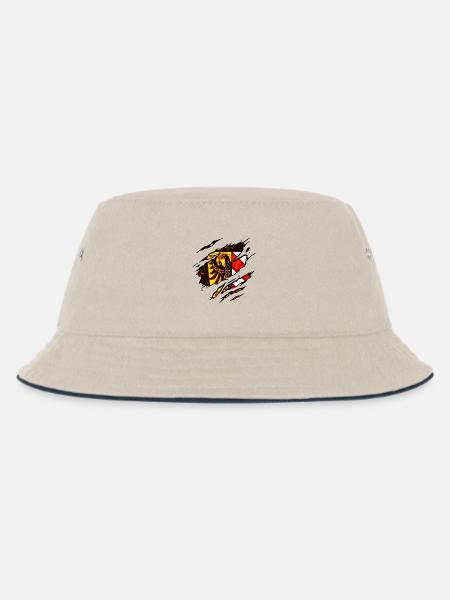 Nürnberg - Kinder Bucket Hat - Natur/Navy