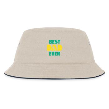 Best Dad Ever - Kids’ Bucket Hat - ecru/navy - Front