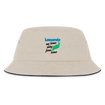 Lanzarote, mein zweites Zuhause - Kinder Bucket Hat - Natur/Navy - Vorne