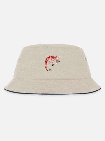 Camelion - Kinder Bucket Hat - Natur/Navy